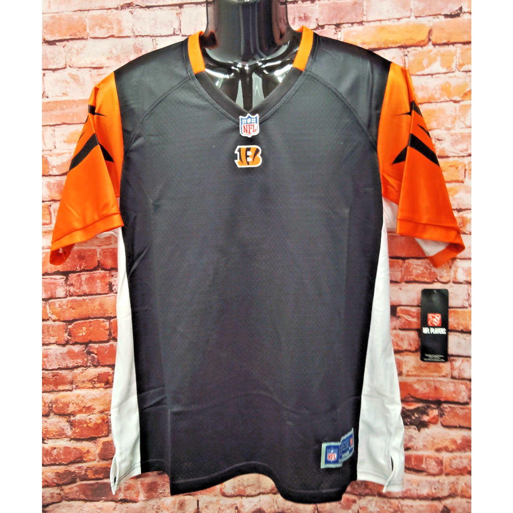 Cincinnati Bengals Jersey Womens Large Black NFL Pro Line Football Sports V Neck